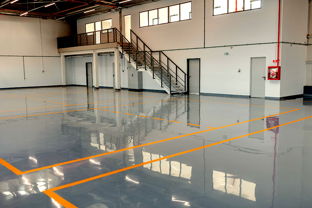 Epoxy floors for commercial applications